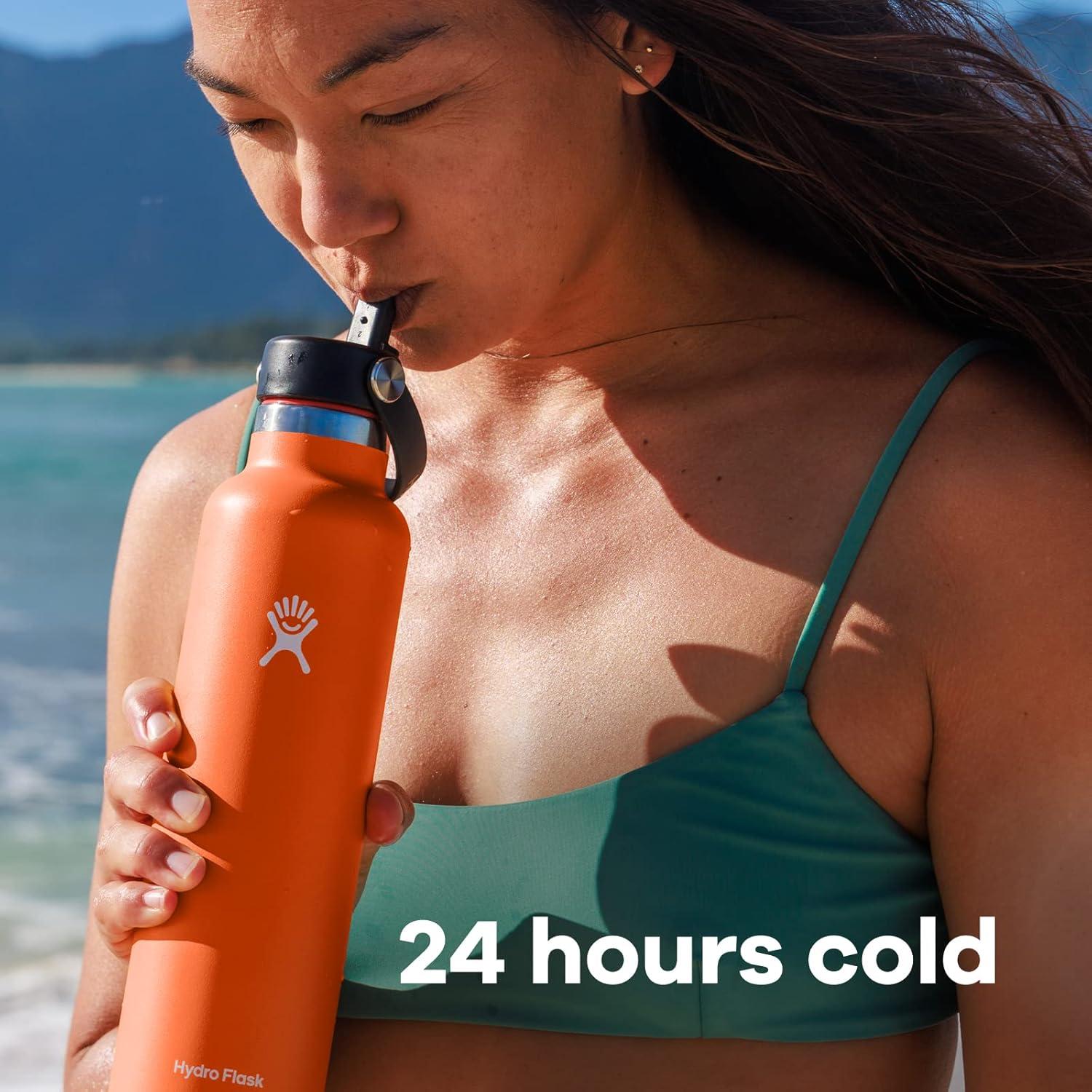 Botella de Agua Hydro Flask 24 Oz Tapa Flex Agave Aislada