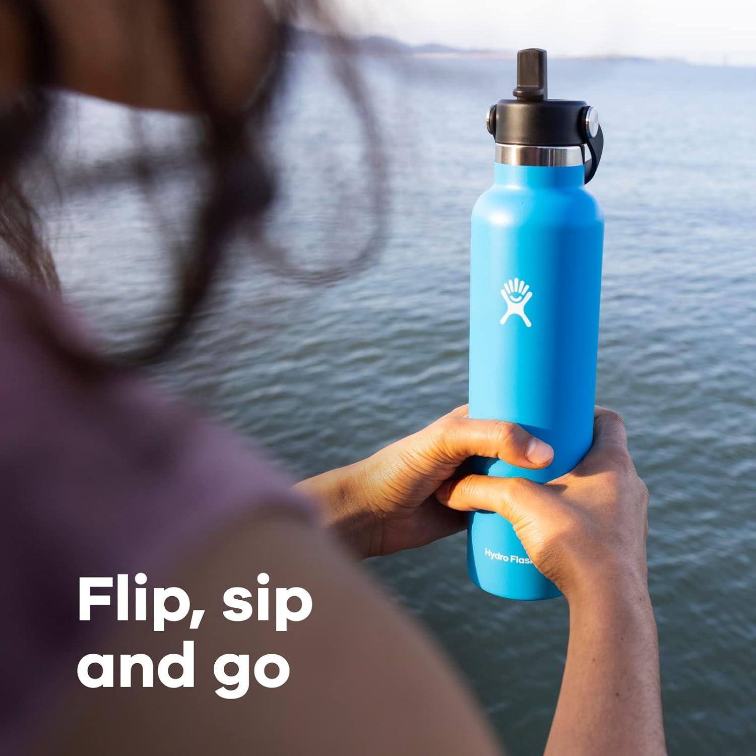 Botella de Agua Hydro Flask 24 Oz Tapa Flex Agave Aislada
