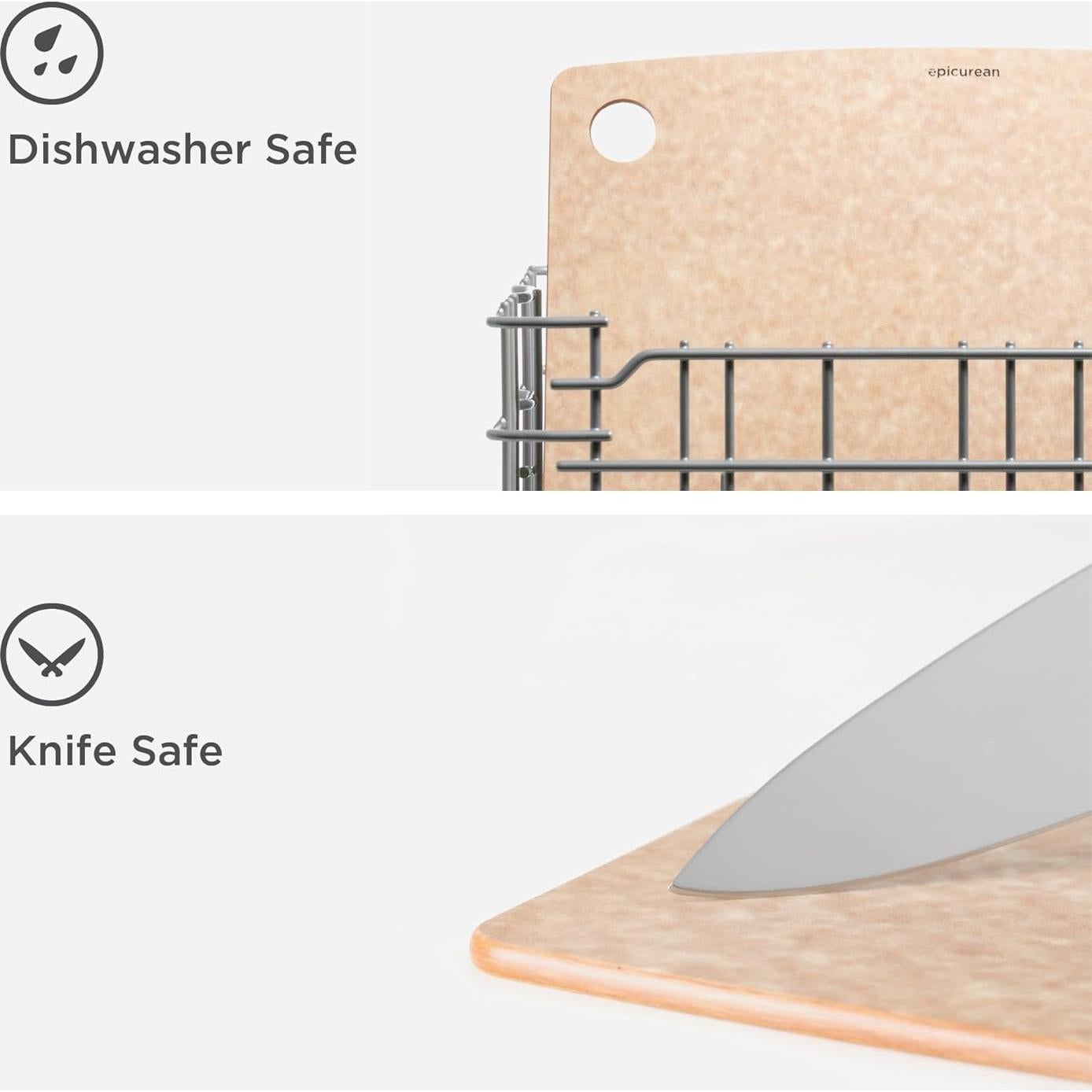 Tabla de Cortar Epicurean 44.5x33 cm Natural Doble Cara