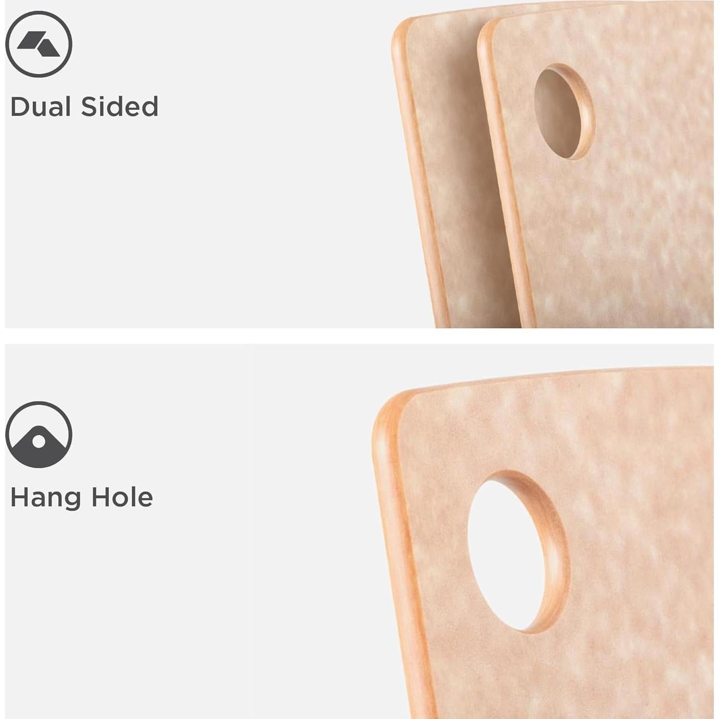 Tabla de Cortar Epicurean 44.5x33 cm Natural Doble Cara