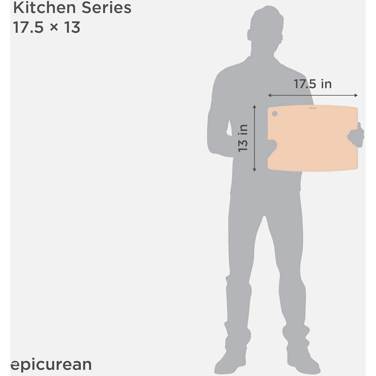 Tabla de Cortar Epicurean 44.5x33 cm Natural Doble Cara