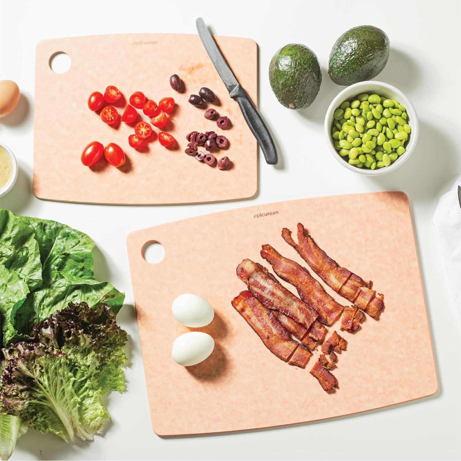 Tabla de Cortar Epicurean 44.5x33 cm Natural Doble Cara