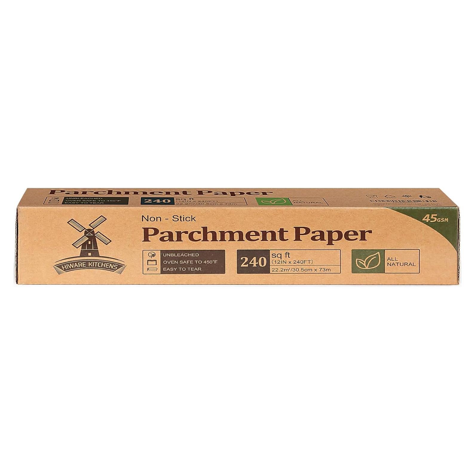 Papel de Parchment Antiadherente Hiware 30.48 cm x 73.15 m