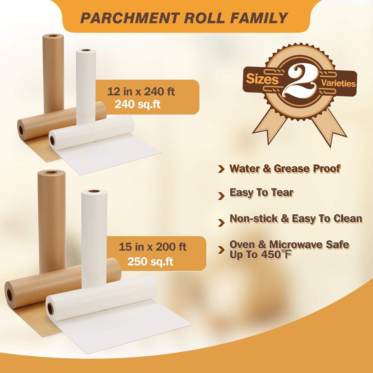 Papel de Parchment Antiadherente Hiware 30.48 cm x 73.15 m