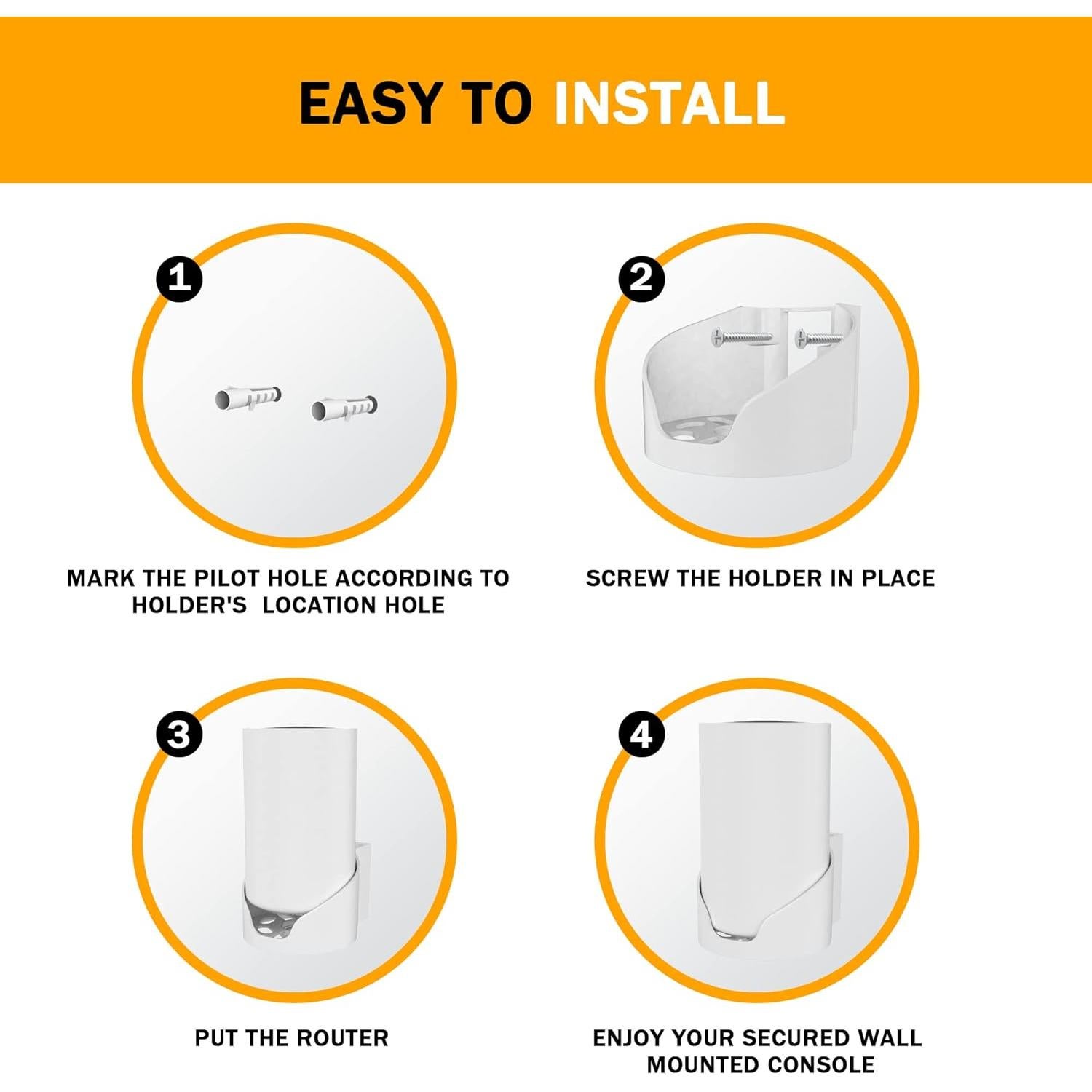 Soporte de Pared para TP-Link Deco X68/XE75/AXE5300 Blanco