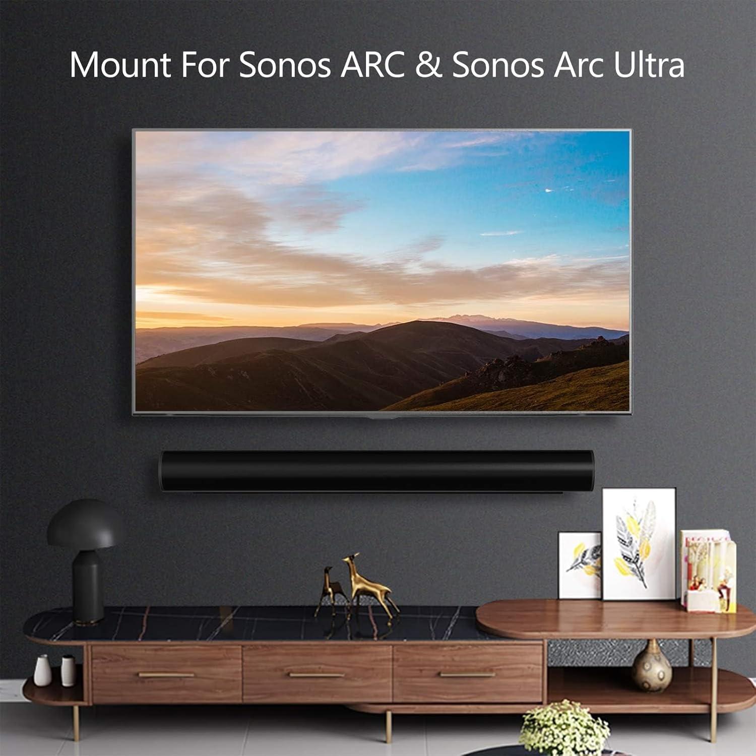 Soporte de Pared WALI para Barra de Sonido Sonos Arc - Negro