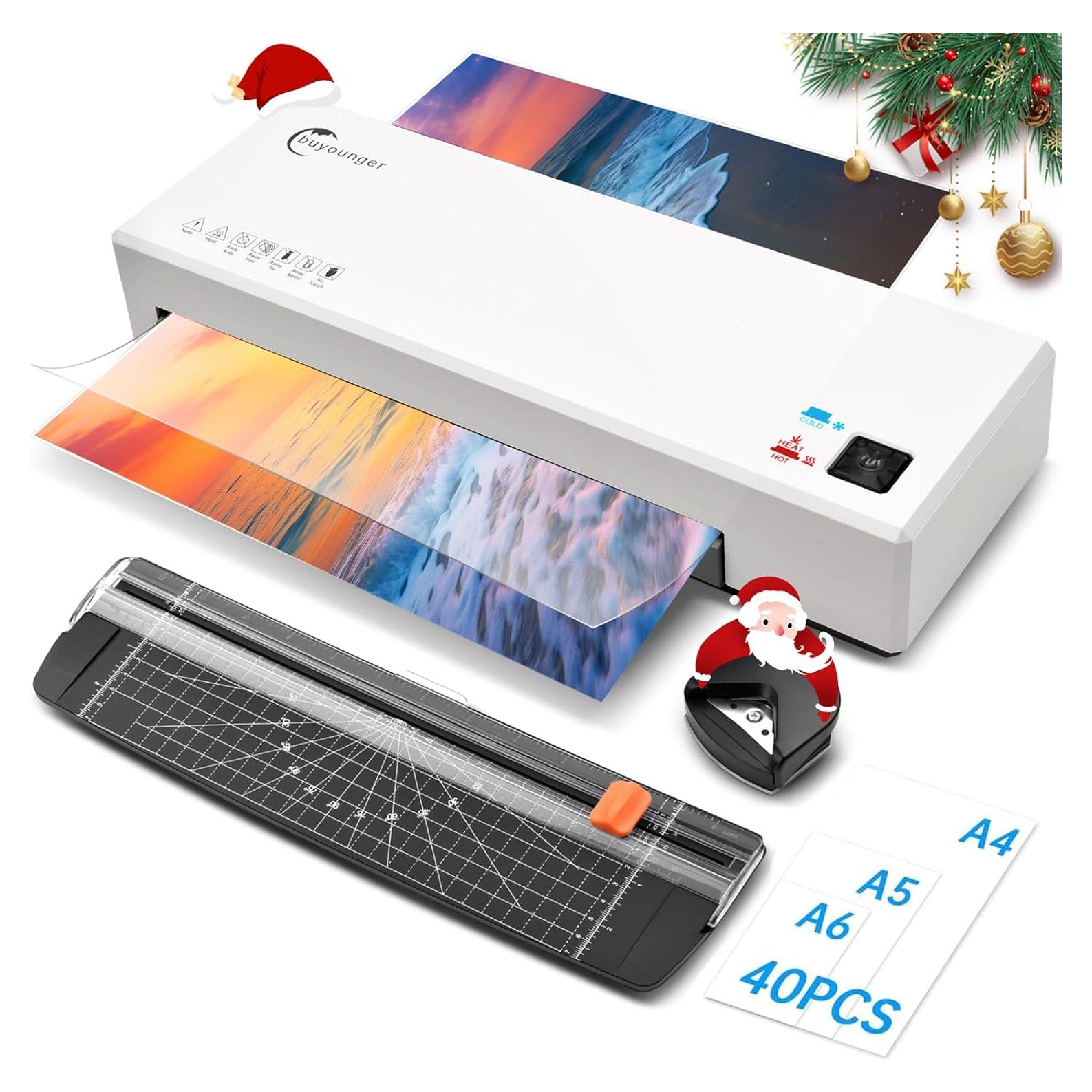 Laminadora A4 Buyounger SL266 4 en 1 con 40 Hojas