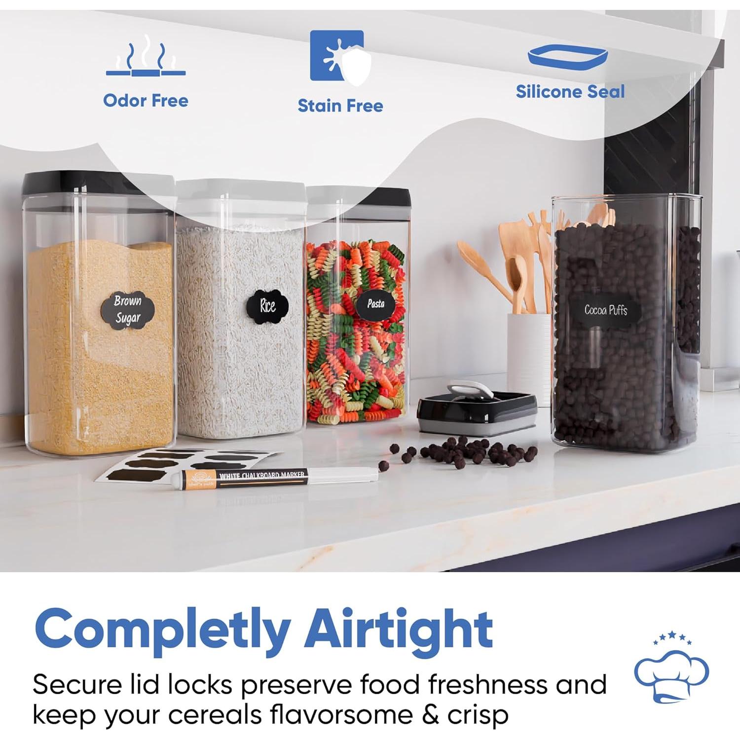 Cajas de Almacenamiento de Alimentos Chef's Path 4pcs 3.2L