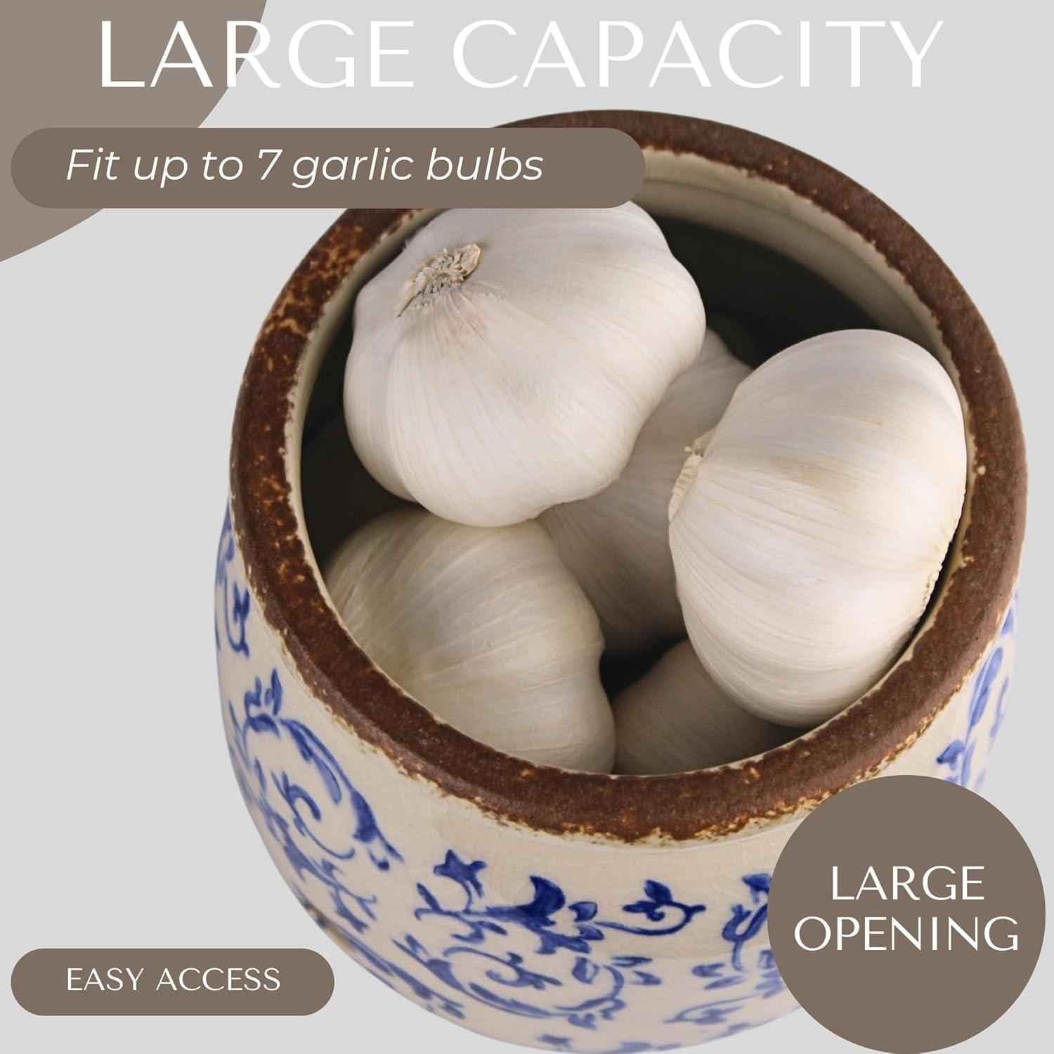 Contenedor de Ajo Okavango de Cerámica Marfil 473ml