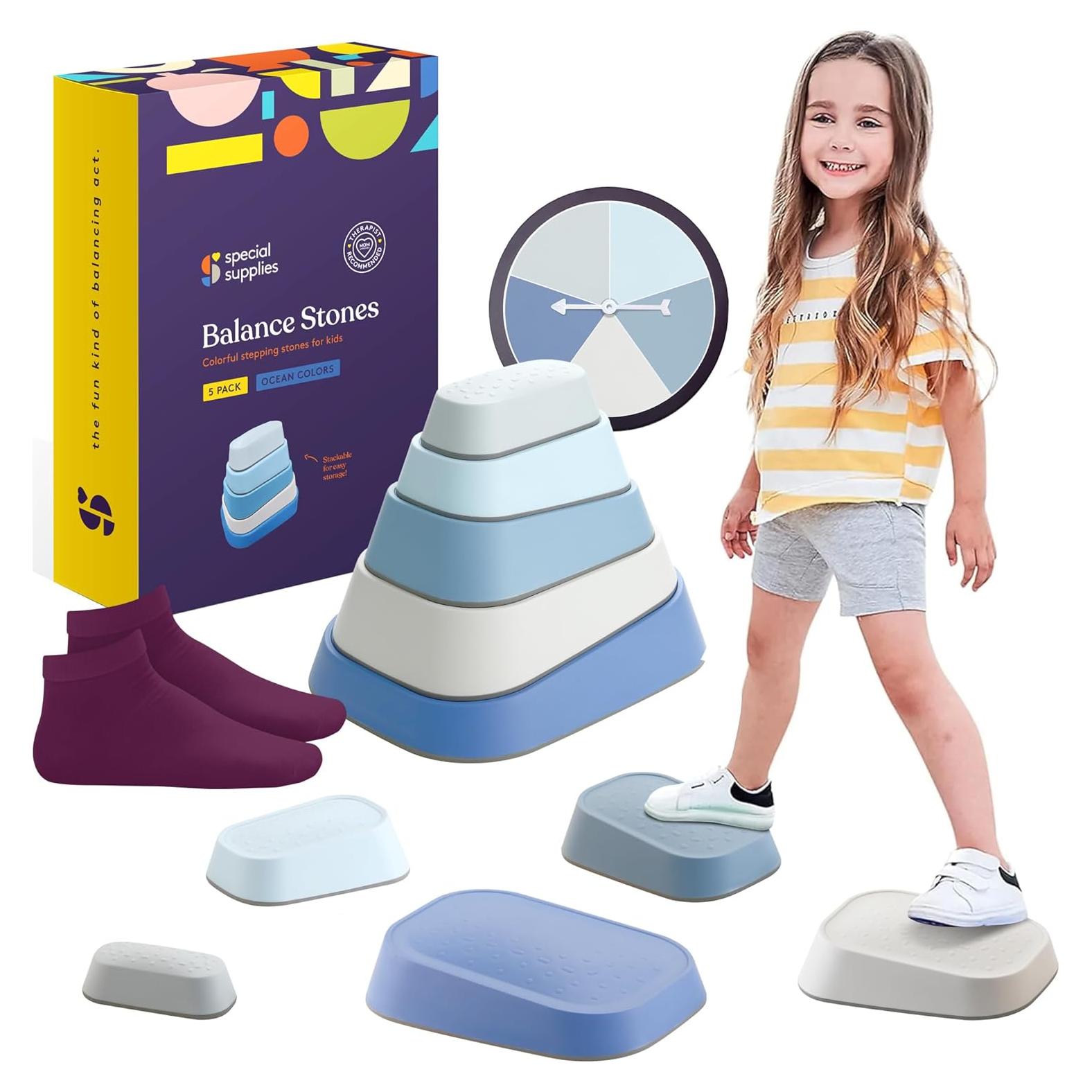 Juego de 5 Piedras de Equilibrio Suministros Especiales - Antideslizantes