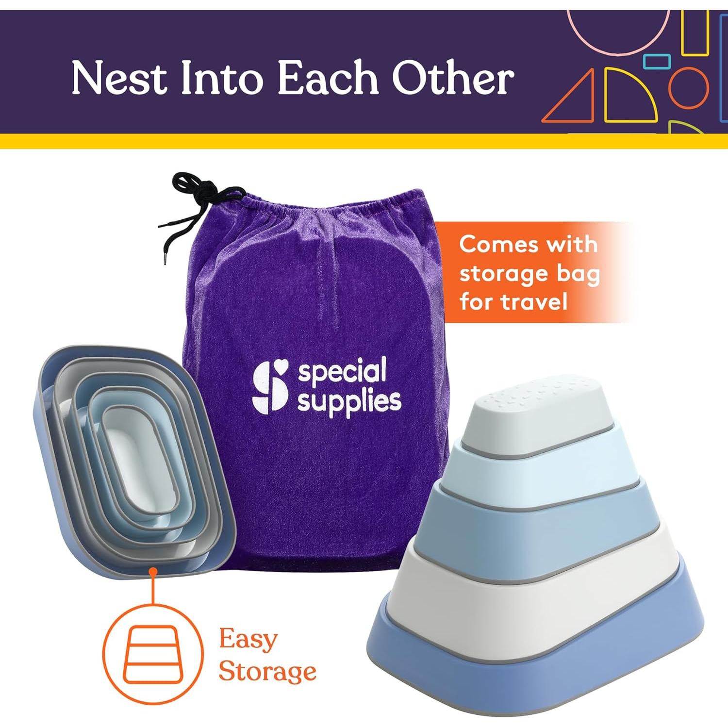 Juego de 5 Piedras de Equilibrio Suministros Especiales - Antideslizantes