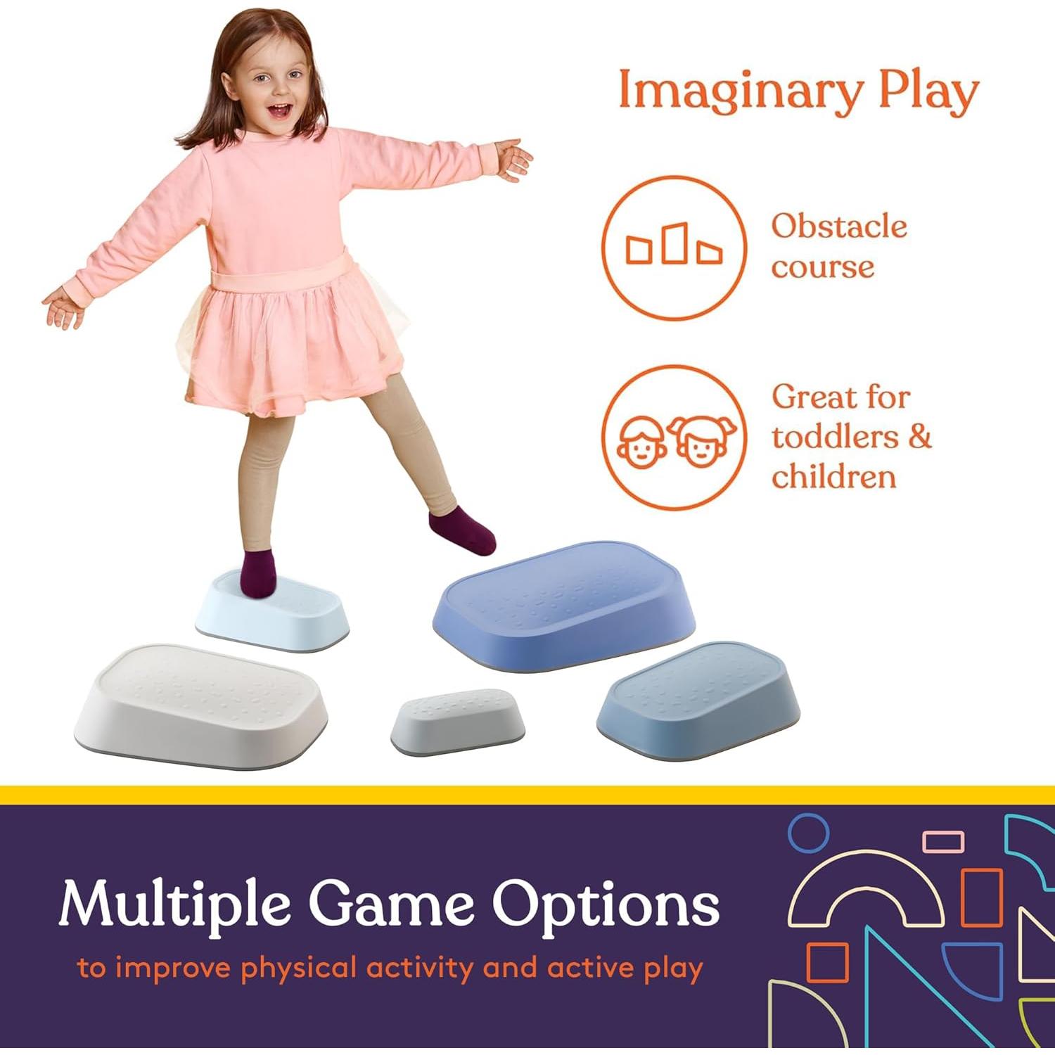 Juego de 5 Piedras de Equilibrio Suministros Especiales - Antideslizantes