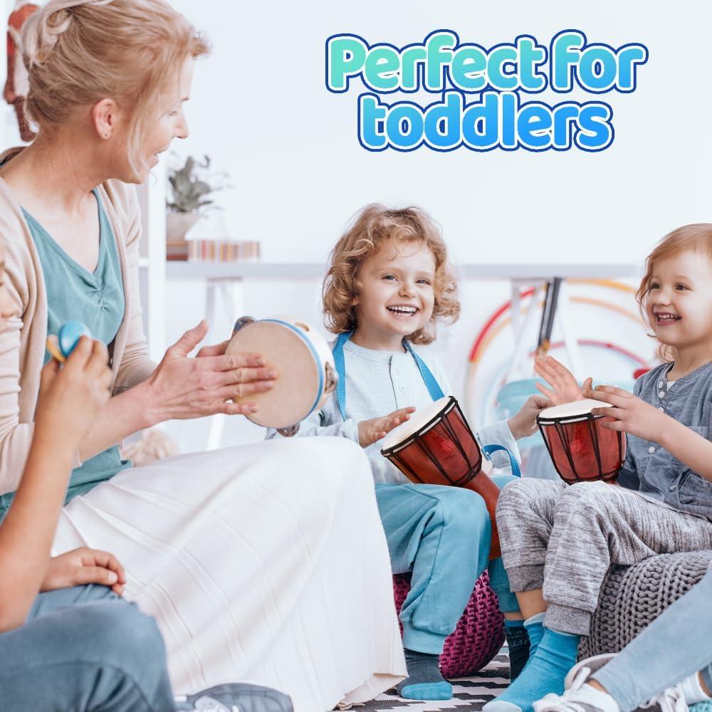 Tambor Miniatura de Madera ArtCreativity 20 cm para Niños