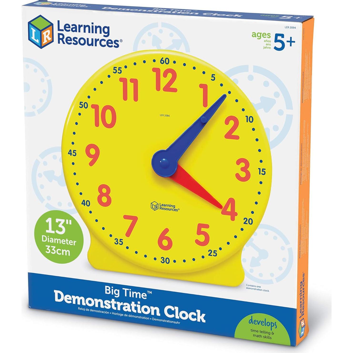Reloj de Aprendizaje Learning Resources LER2094 36x33 cm