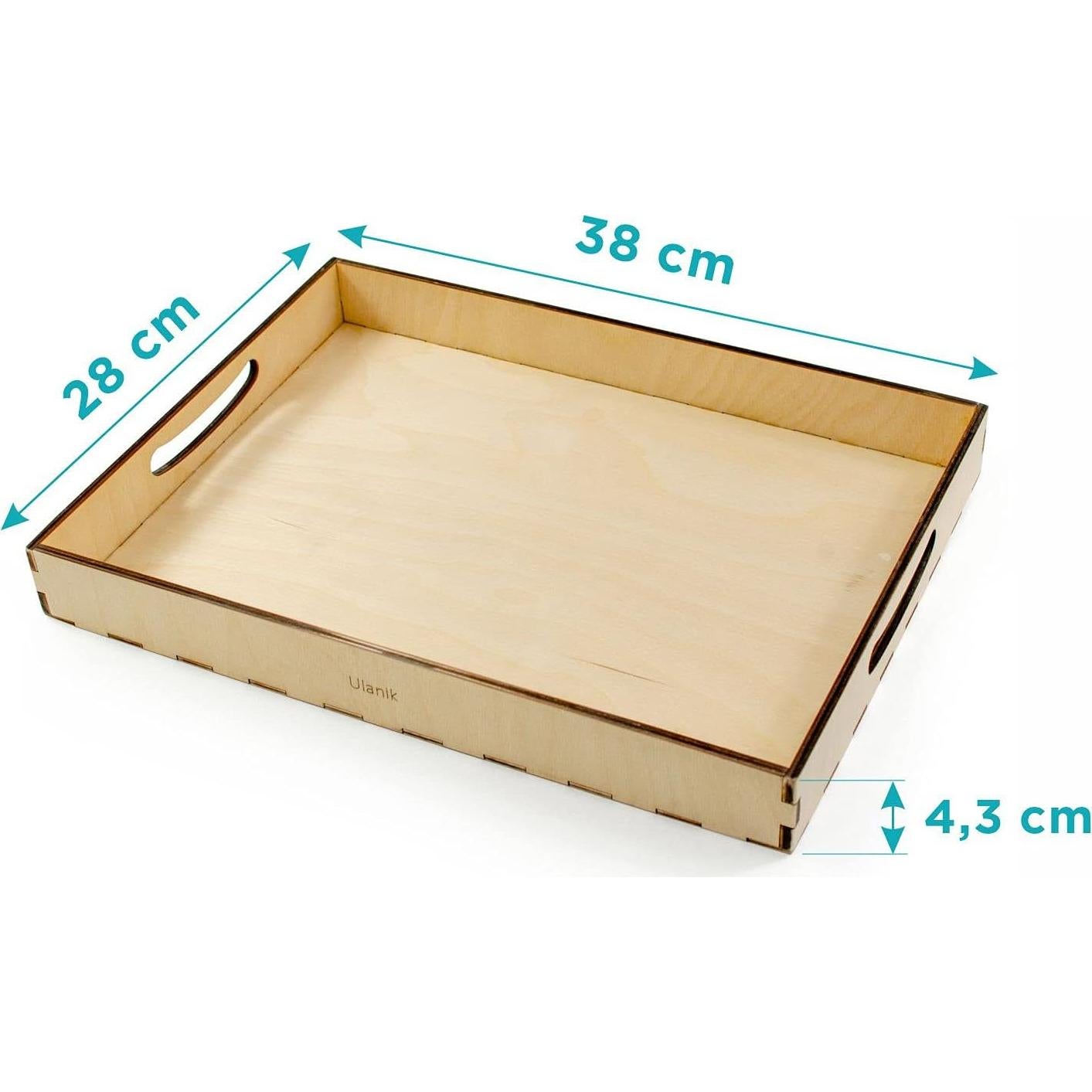 Bandeja de Clasificación Montessori Ulanik 38x28 cm para Niños 3+