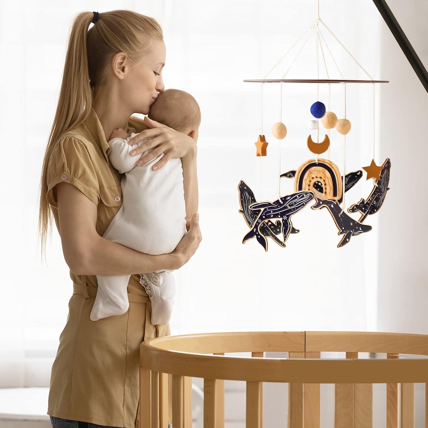 Móvil de Cuna Hecho a Mano Etucdose Ballena Azul