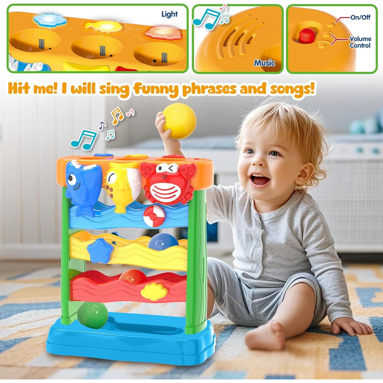 Juguete Musical Interactivo AuroTops para Niños 1-2 Años