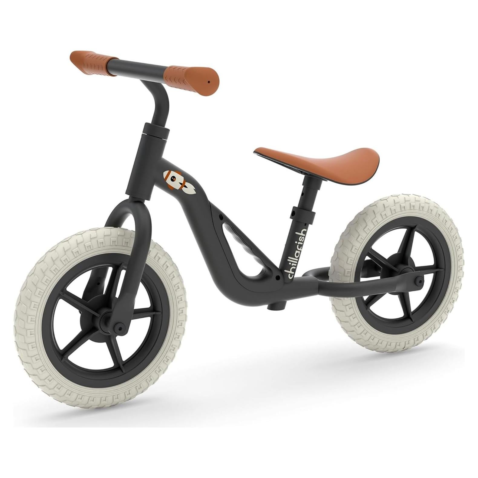 Bicicleta de Equilibrio Chillafish Charlie 10" Negra Ajustable