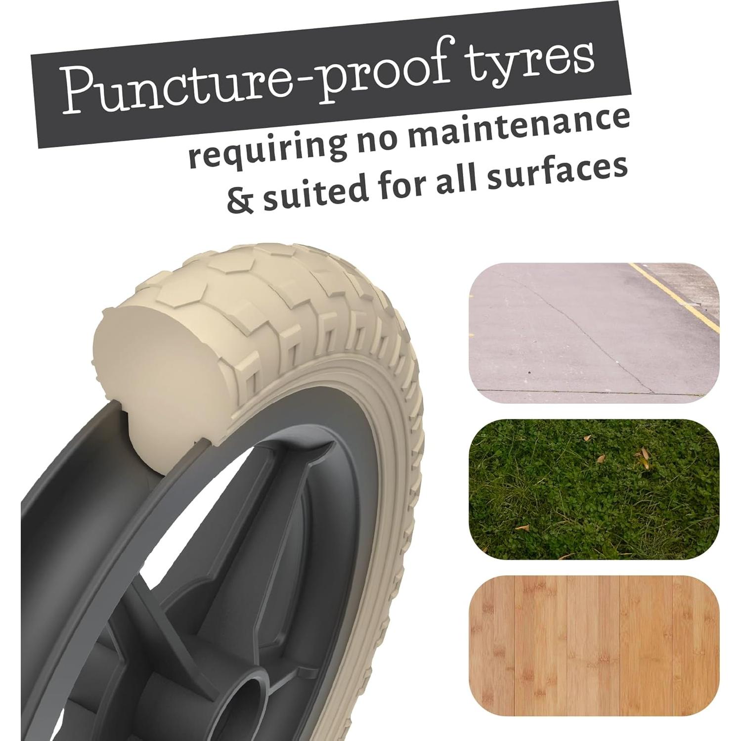 Bicicleta de Equilibrio Chillafish Charlie 10" Negra Ajustable