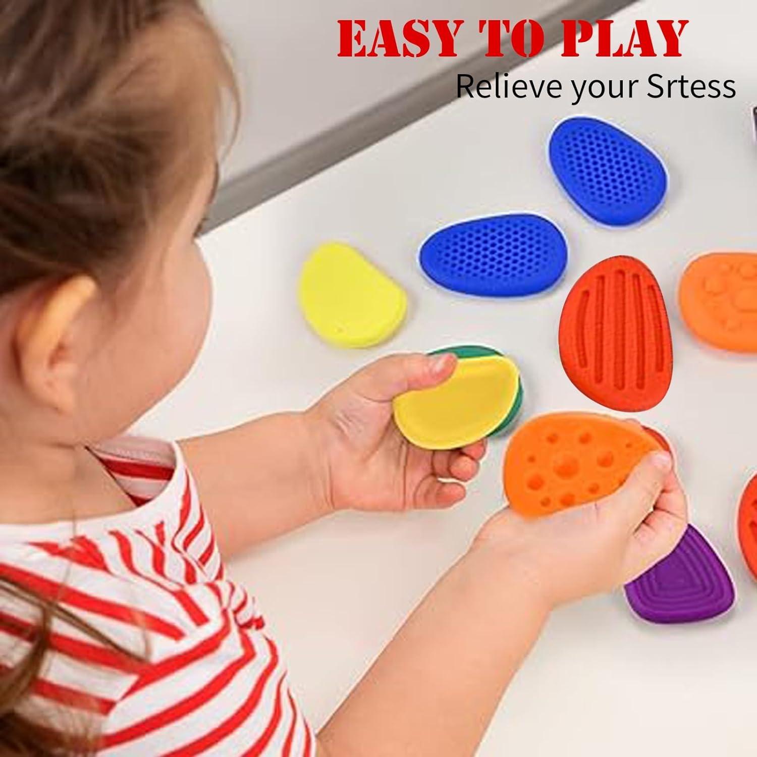 Tablero Sensorial de Silicona FUN TACTILE con 6 Piedras Texturizadas
