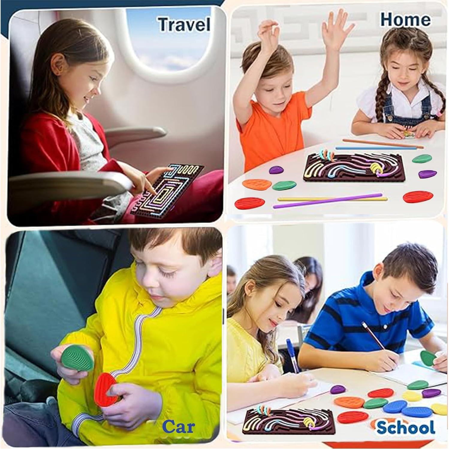 Tablero Sensorial de Silicona FUN TACTILE con 6 Piedras Texturizadas