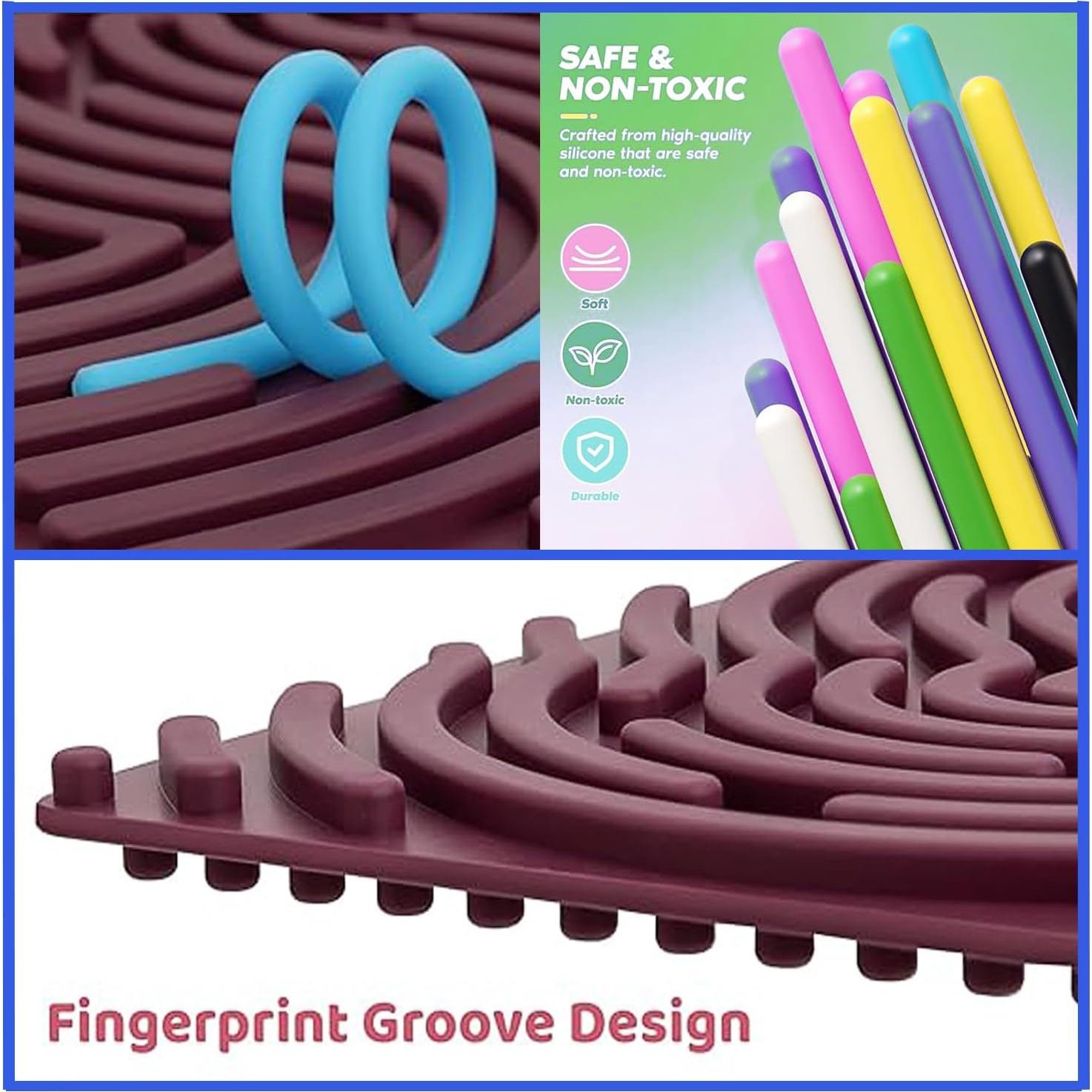 Tablero Sensorial de Silicona FUN TACTILE con 6 Piedras Texturizadas