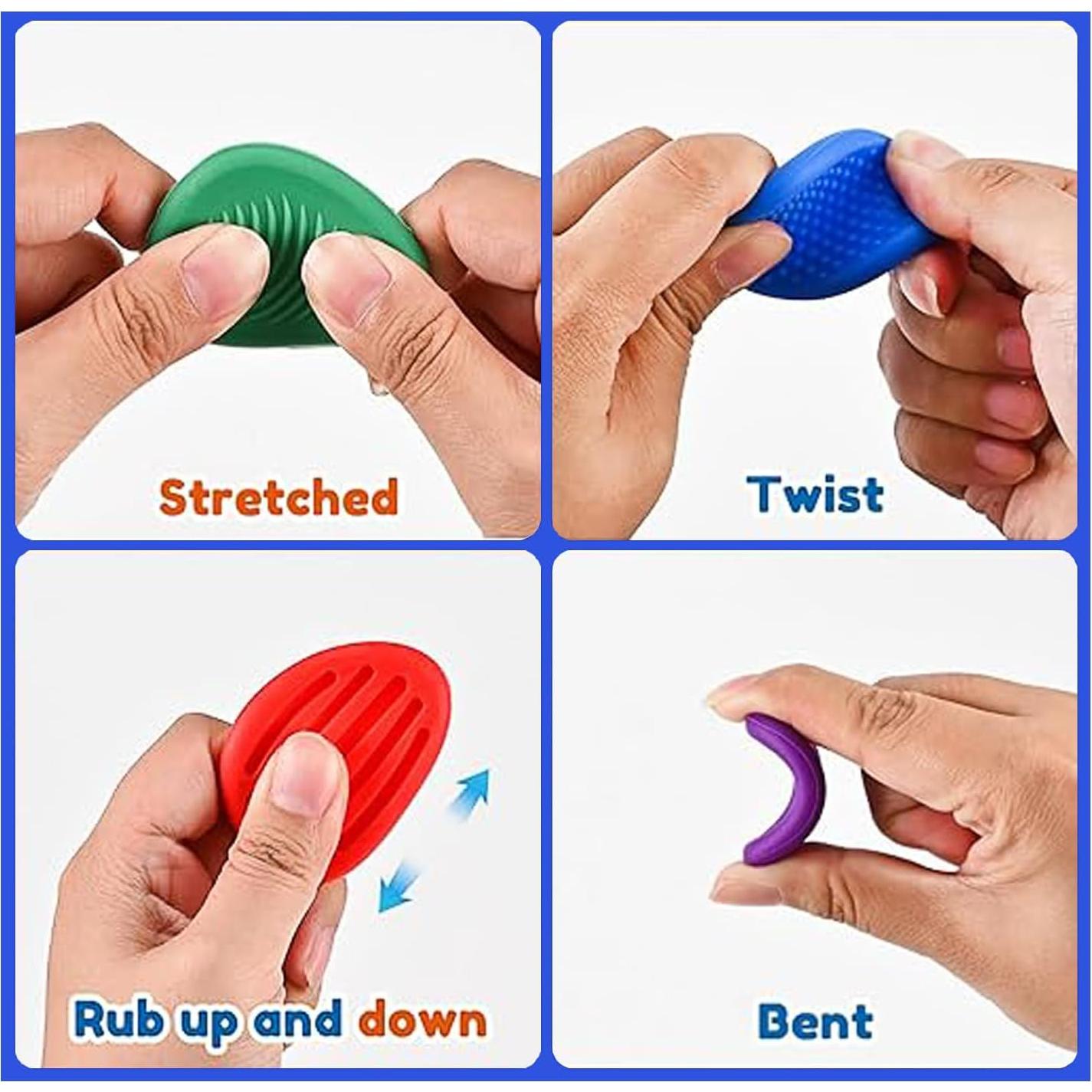 Tablero Sensorial de Silicona FUN TACTILE con 6 Piedras Texturizadas