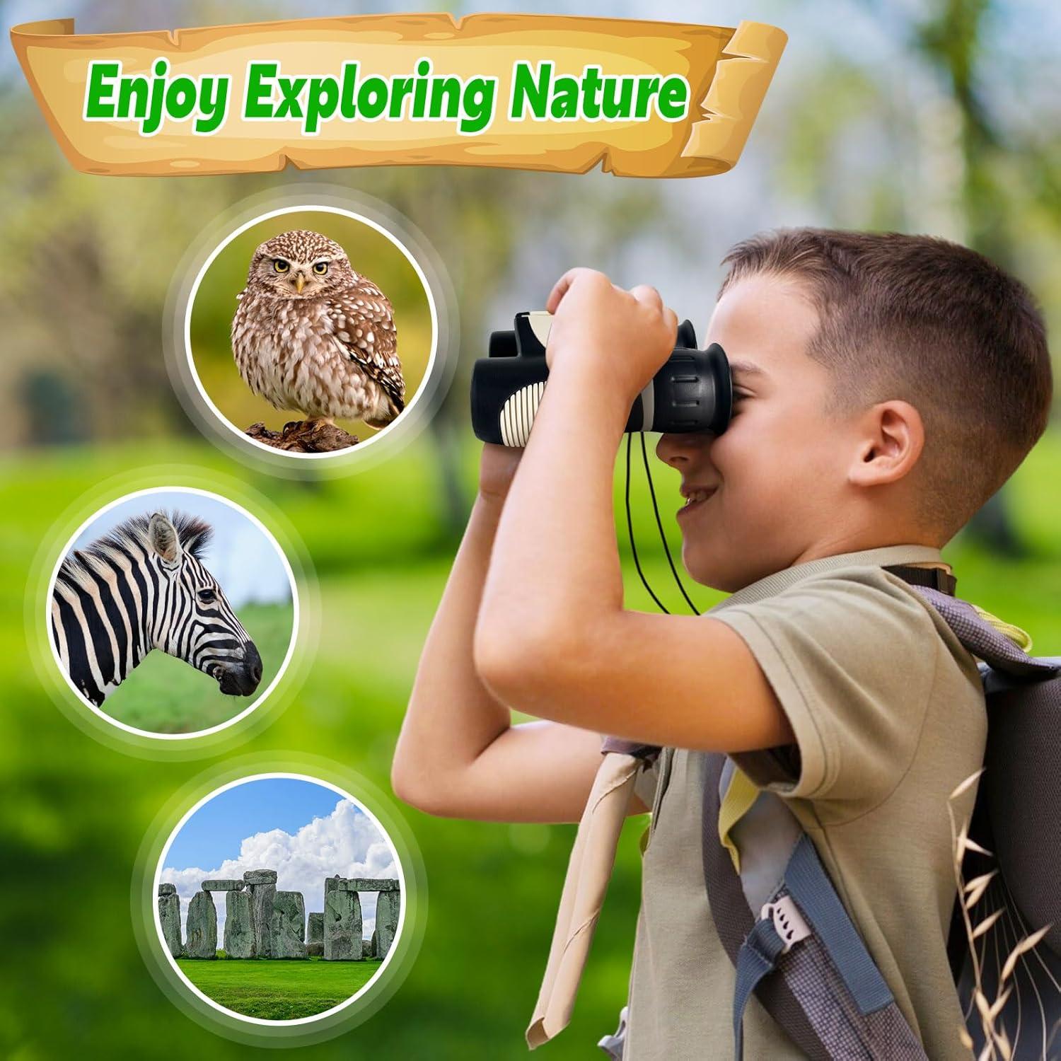 Binoculares para Niños YOPINSAND 4x30mm Ligero y Compacto