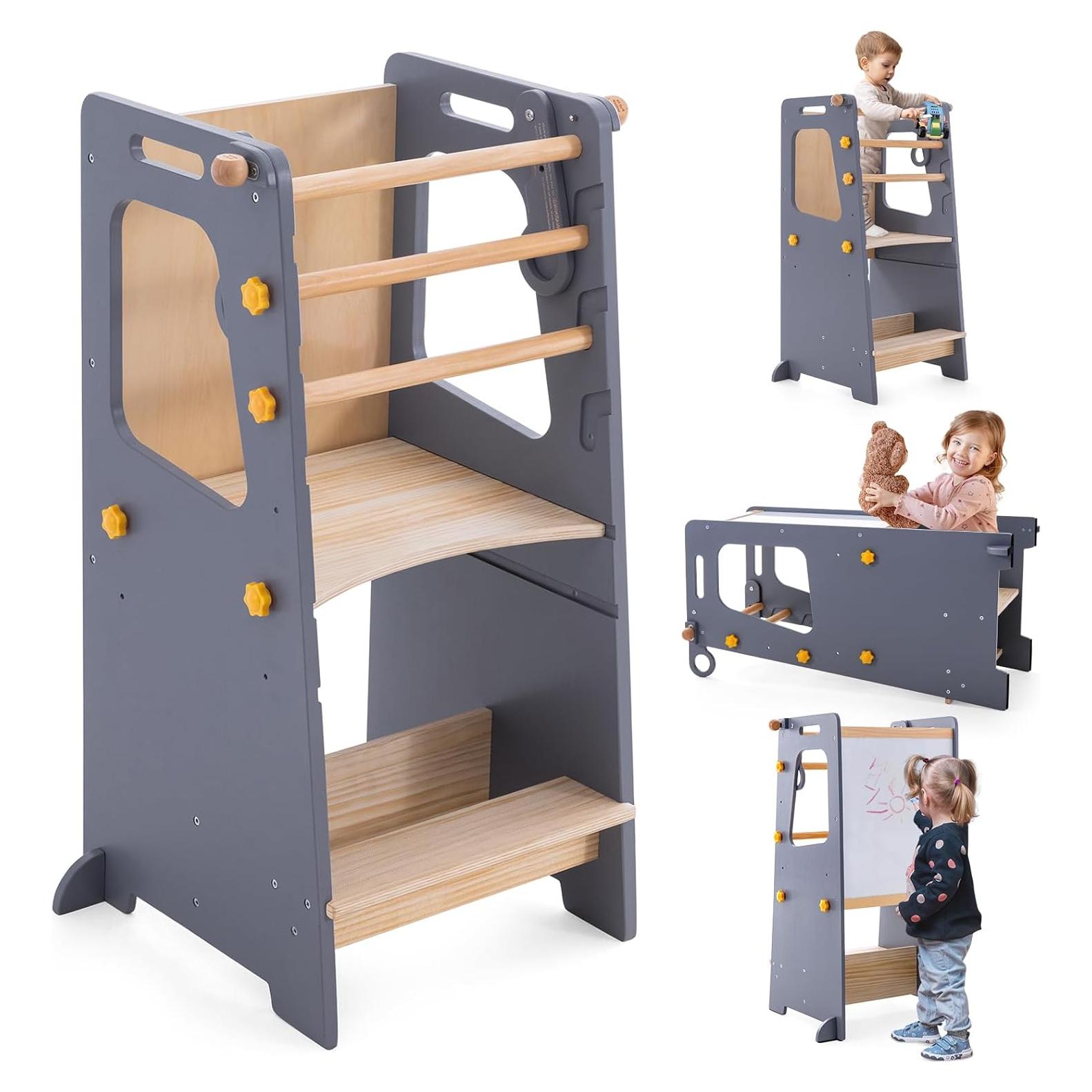 Torre de Pie Ajustable Gewitt para Niños Pequeños - Antideslizante