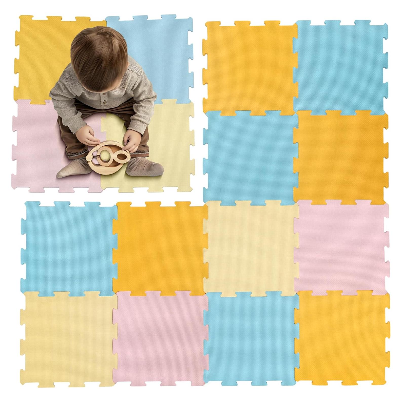 Alfombrillas de Espuma Interconectables Enovoe 16 Piezas 30.48cm