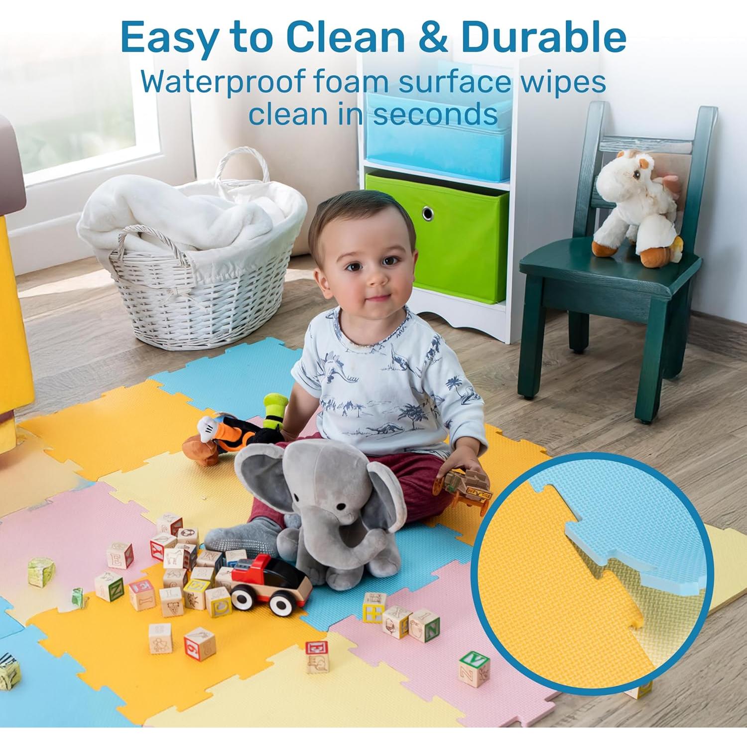 Alfombrillas de Espuma Interconectables Enovoe 16 Piezas 30.48cm