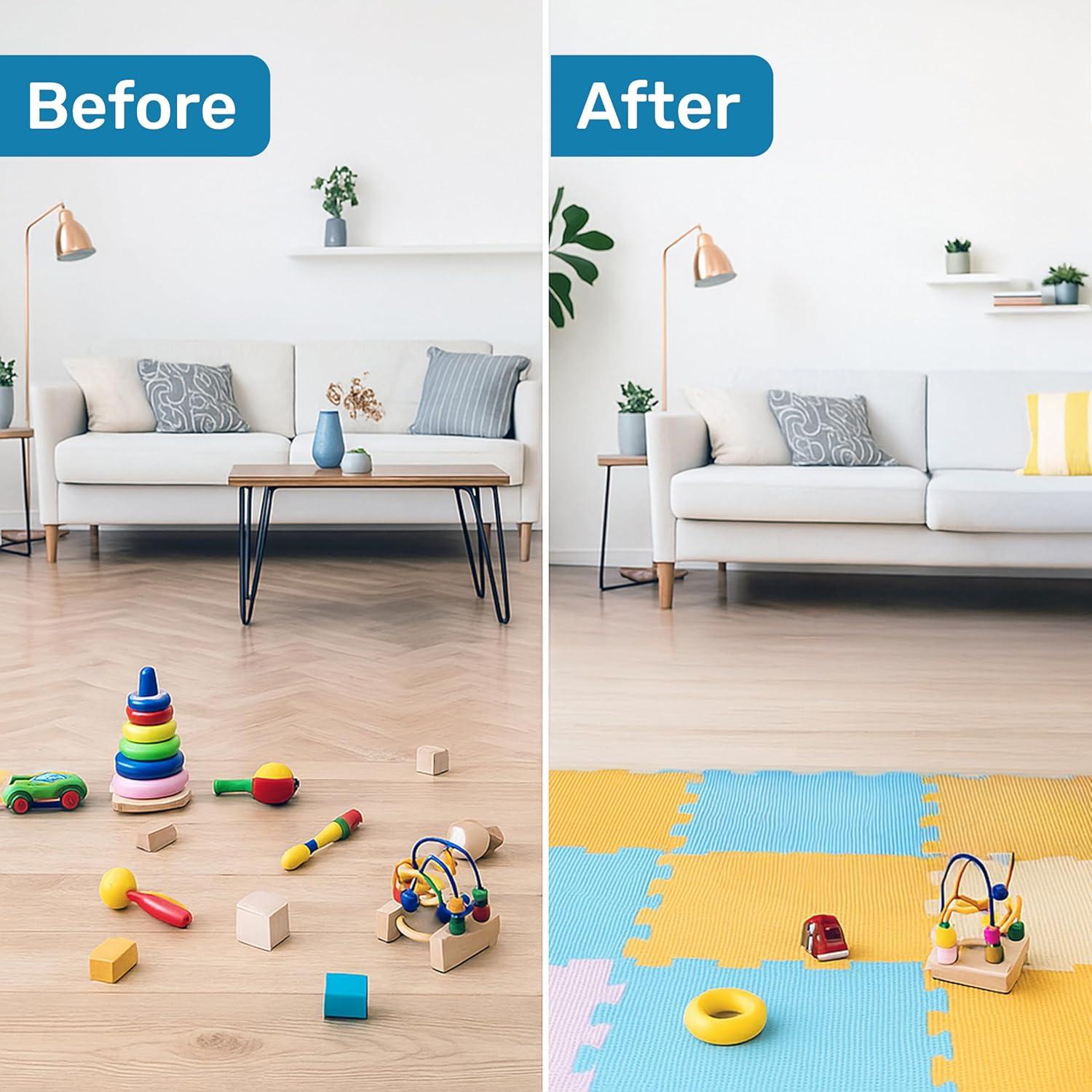 Alfombrillas de Espuma Interconectables Enovoe 16 Piezas 30.48cm