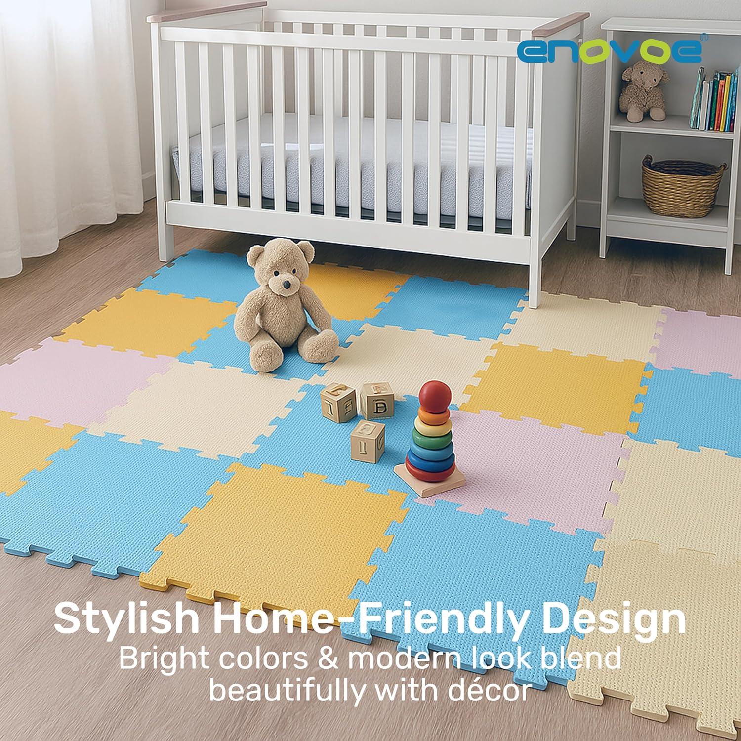 Alfombrillas de Espuma Interconectables Enovoe 16 Piezas 30.48cm