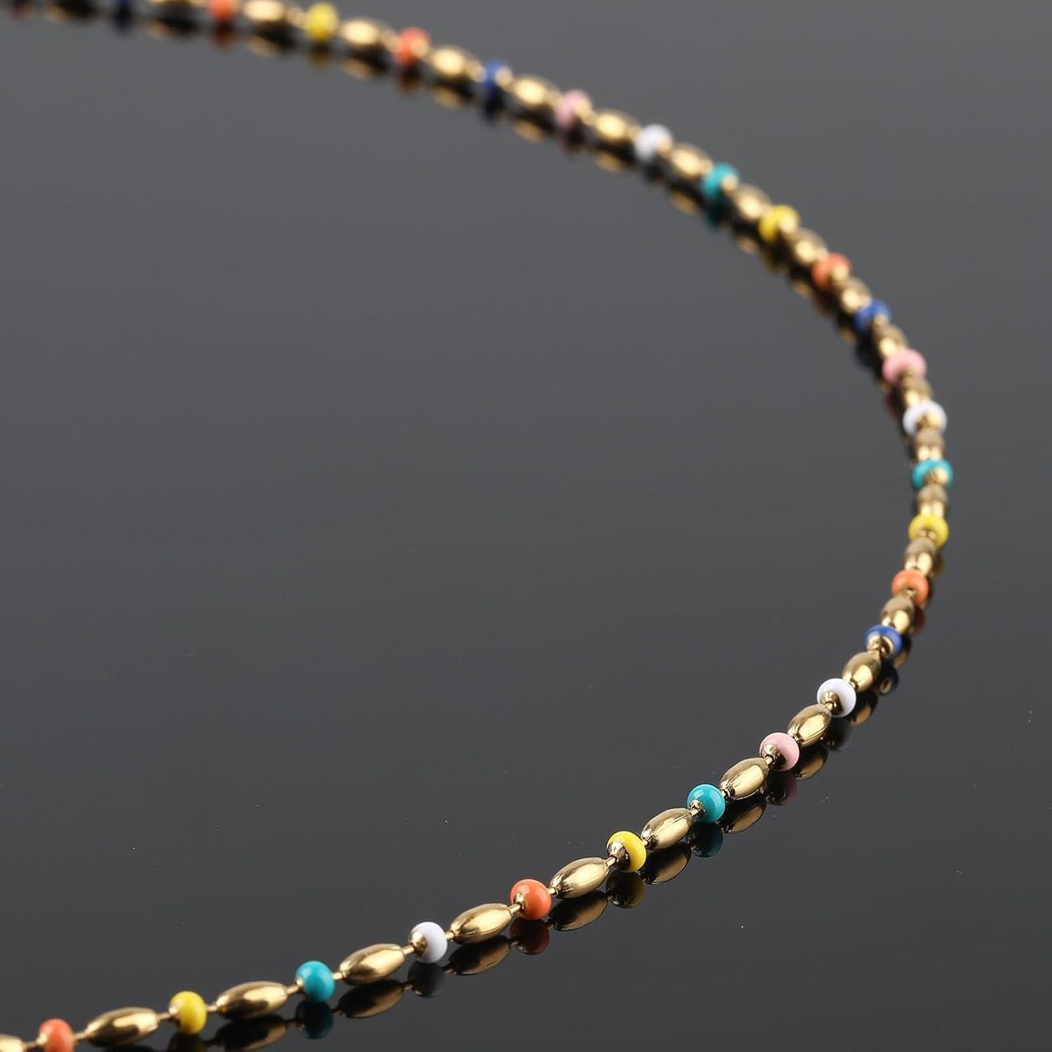 Cadena de Joyería de Acero Inoxidable Baño de Oro 4m UMAOKANG