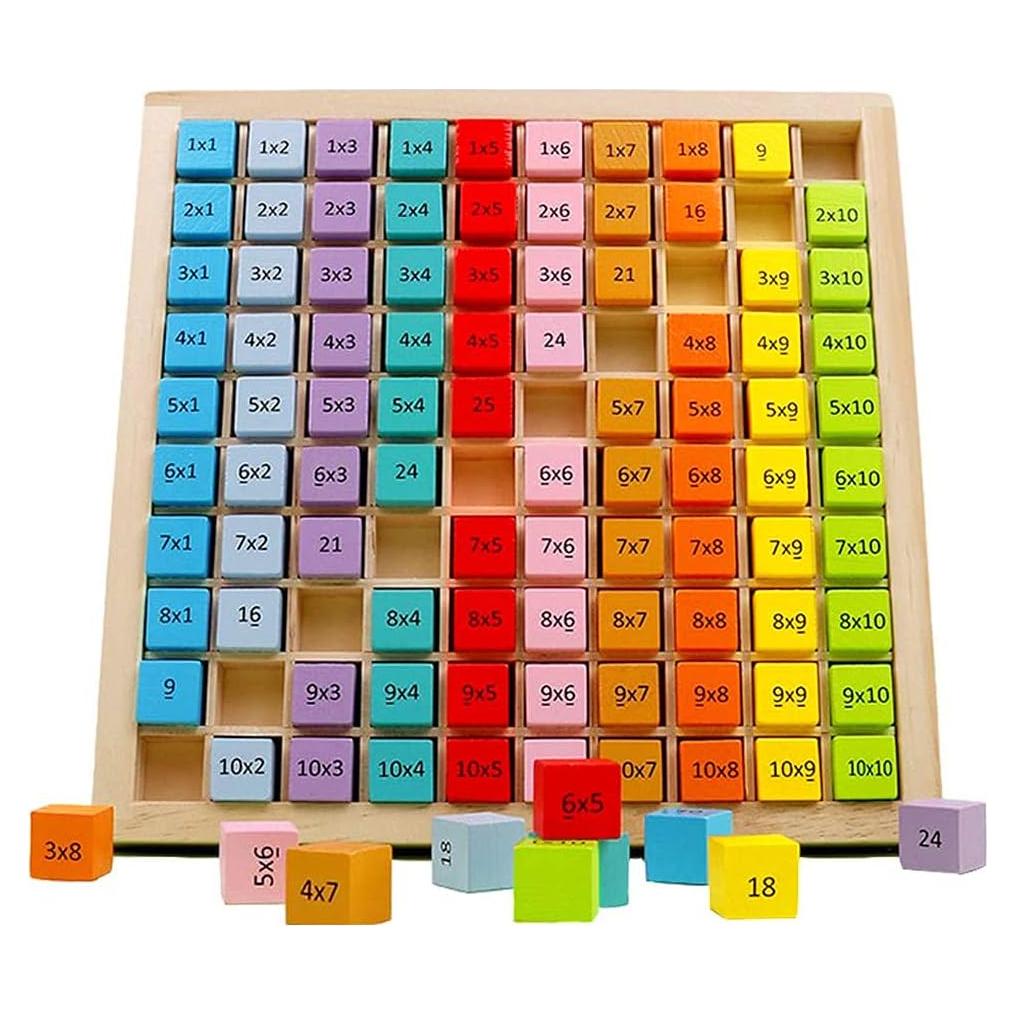 Tabla de Multiplicación de Madera CICITOYWO 20.3x20.3cm