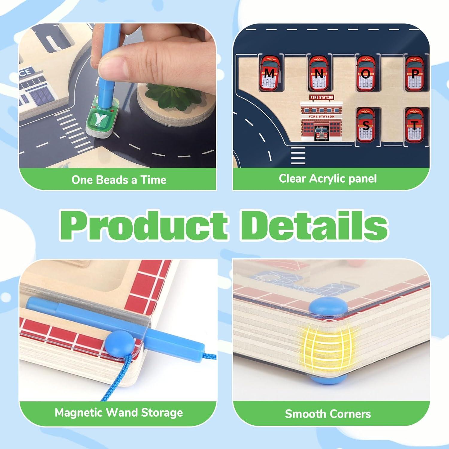 Laberinto Magnético de Colores y Números Funzooka 28x24cm