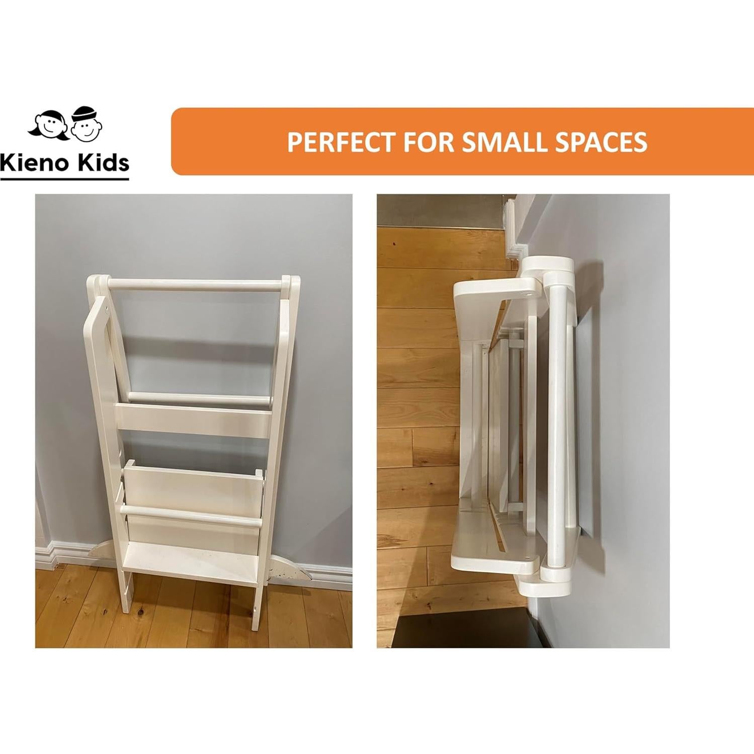 Taburete Plegable para Niños Kieno Kids Blanco 91.4 cm