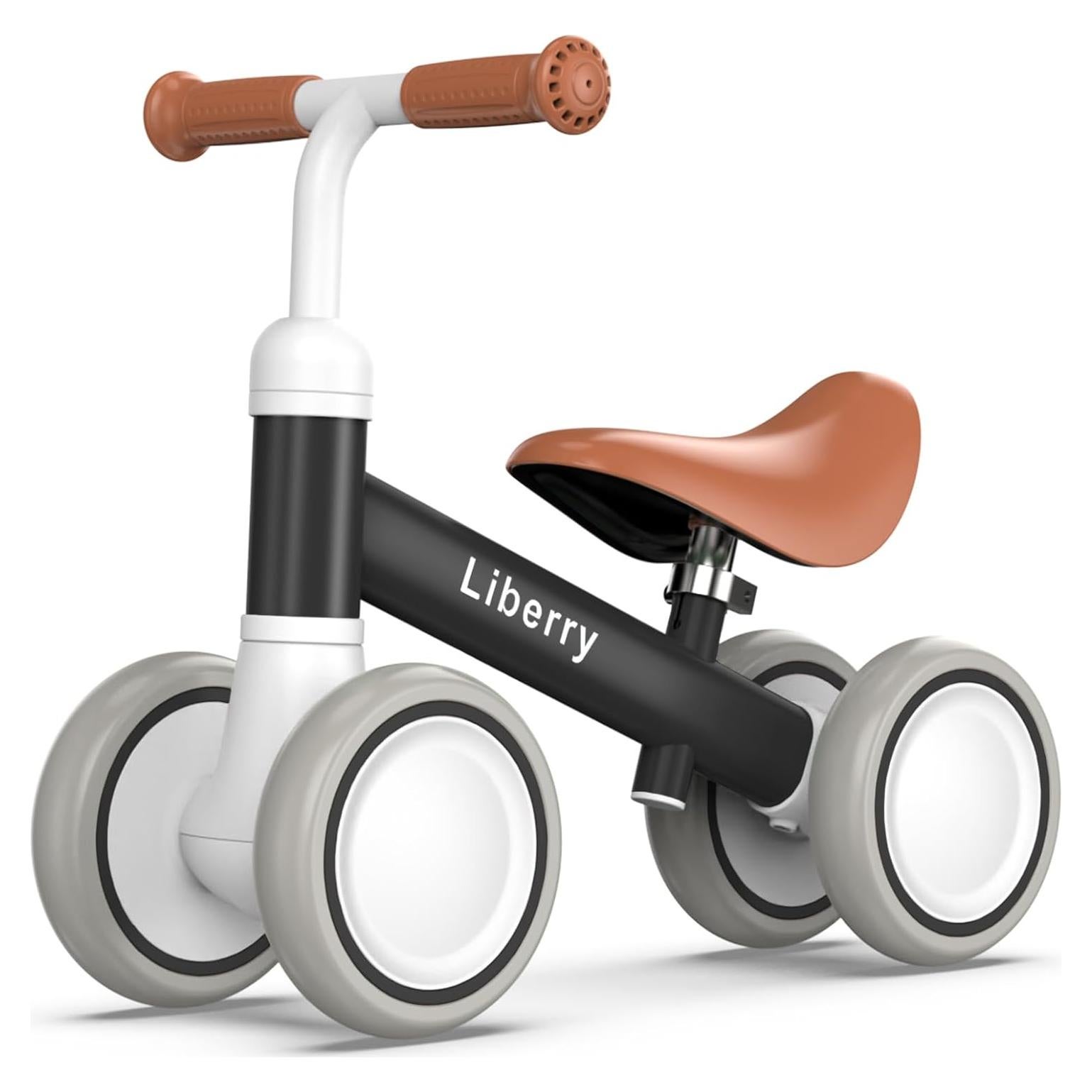 Bicicleta de Equilibrio Liberry Negra para Niños 12-24 Meses