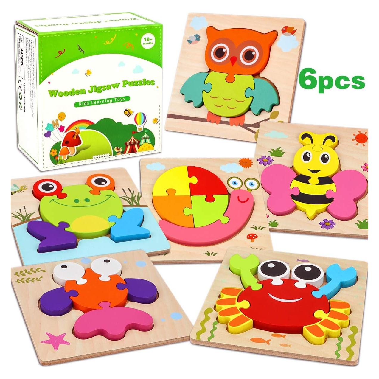 Rompecabezas de Madera Dreampark para Niños 2-4 Años