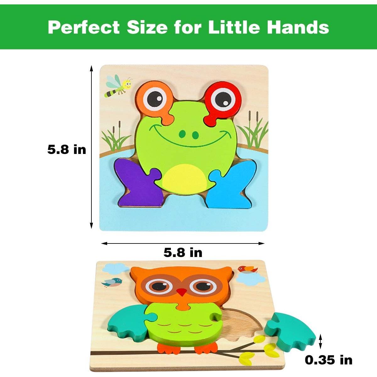 Rompecabezas de Madera Dreampark para Niños 2-4 Años