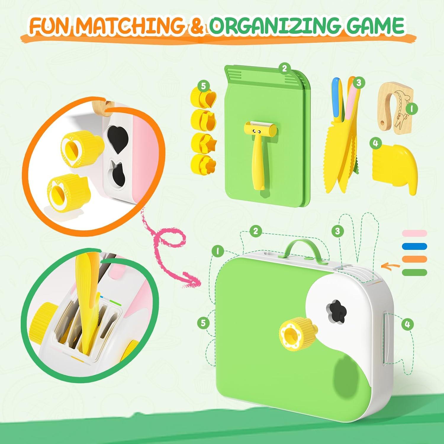 Juego de cuchillos de cocina Montessori Hilsoeet para niños