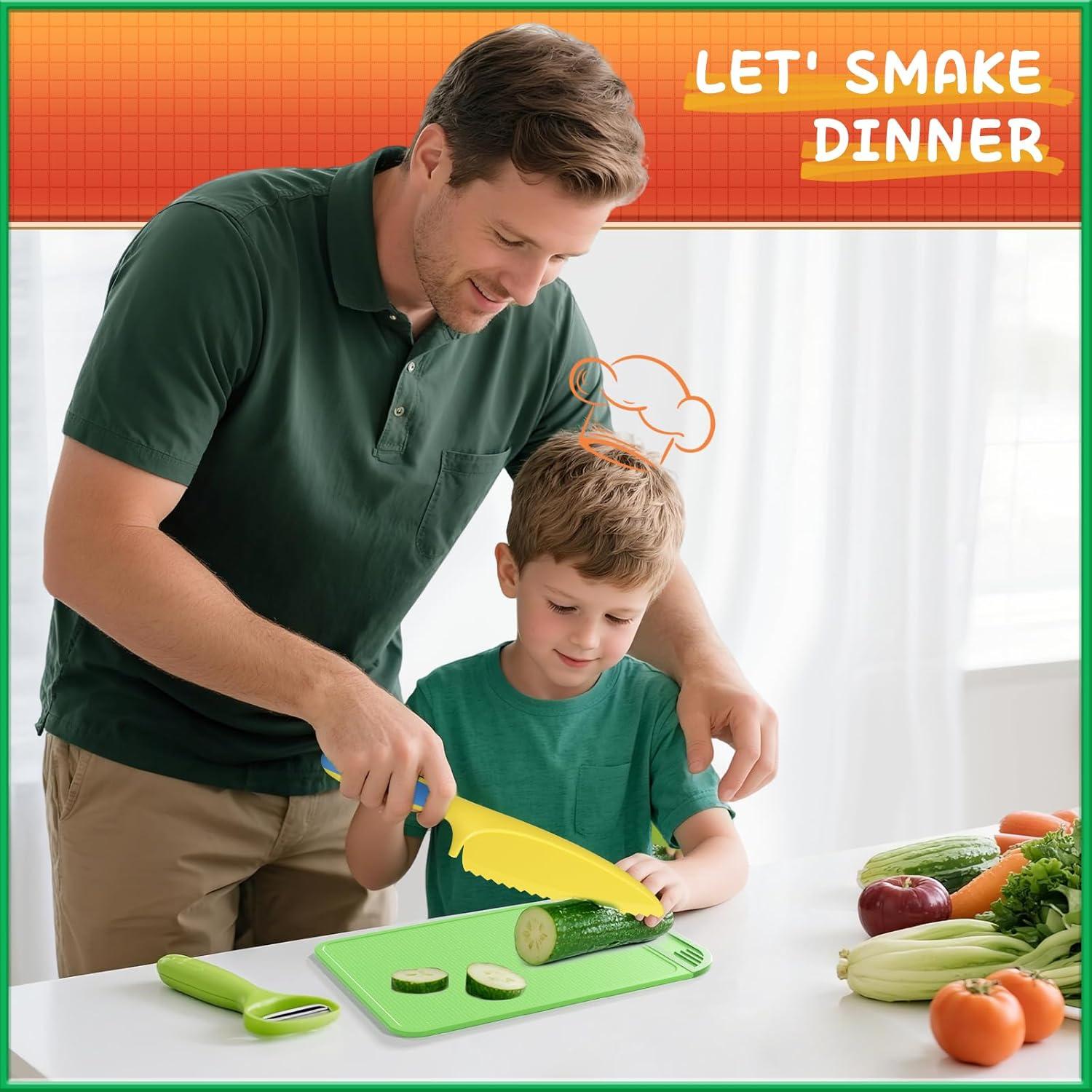 Juego de cuchillos de cocina Montessori Hilsoeet para niños