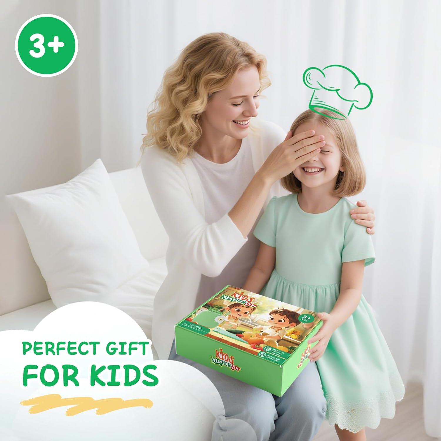 Juego de cuchillos de cocina Montessori Hilsoeet para niños