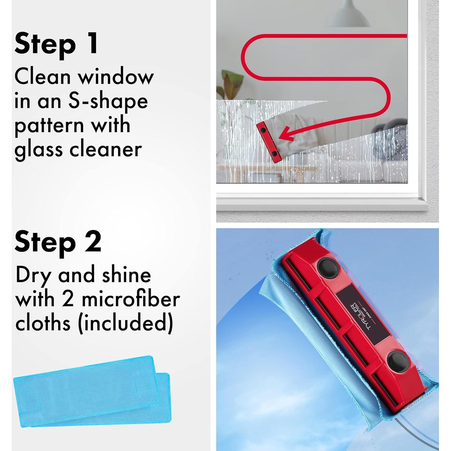 Limpiador de Ventanas Magnético Tyroler Glider S-1 0.1-0.3"