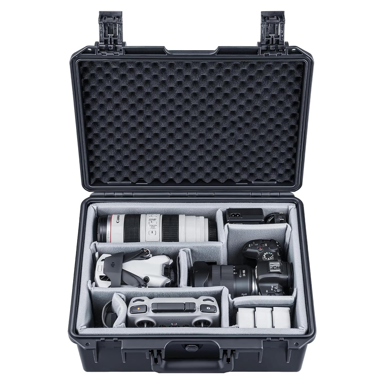 Estuche Duro Impermeable Lykus PVC1 para Cámaras y Drones