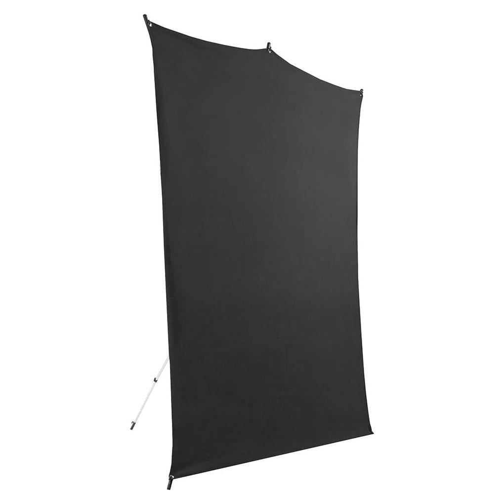 Kit de Fondo de Viaje Savage 1.52m x 2.13m Negro con Soporte