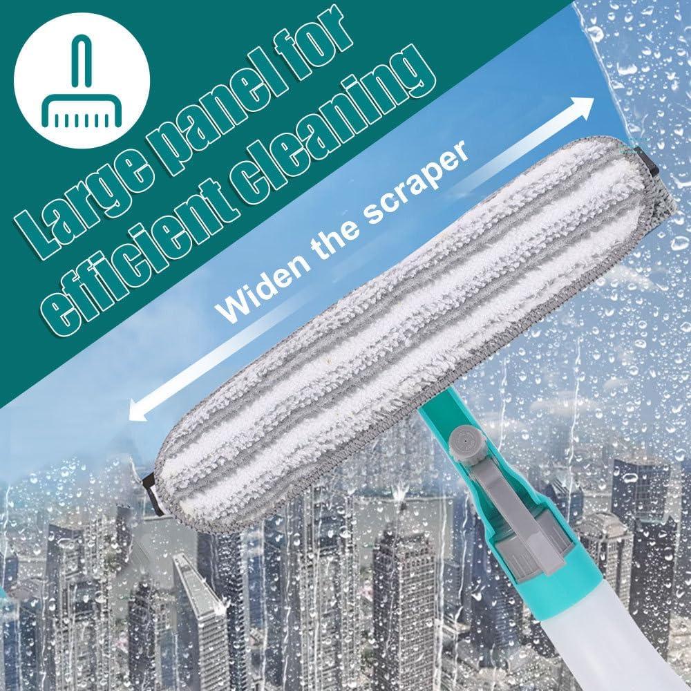 Kit de Limpieza de Ventanas DONGKER 4 en 1 con Spray y Microfibra