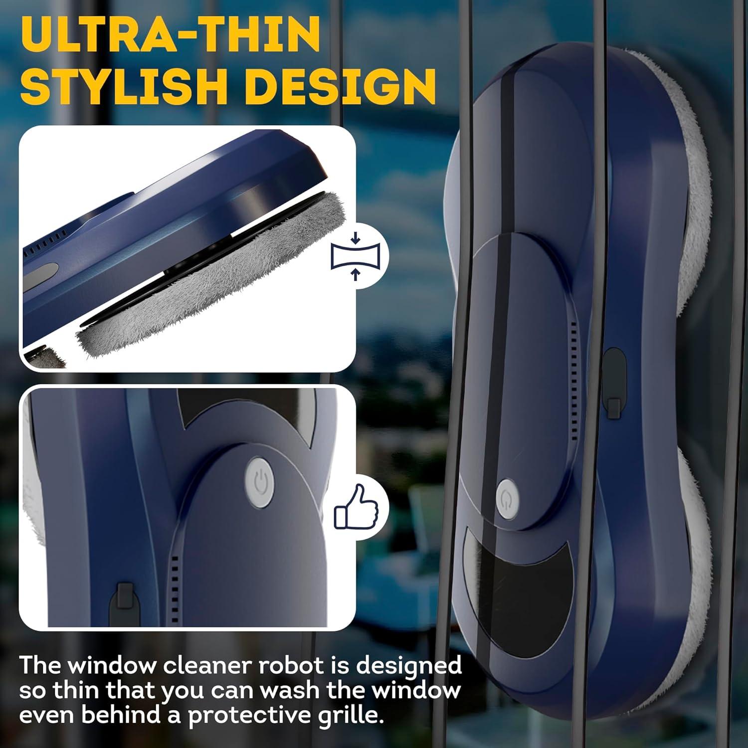 Robot Limpiador de Ventanas Automático APQ Supply W250 29.5x14.5cm