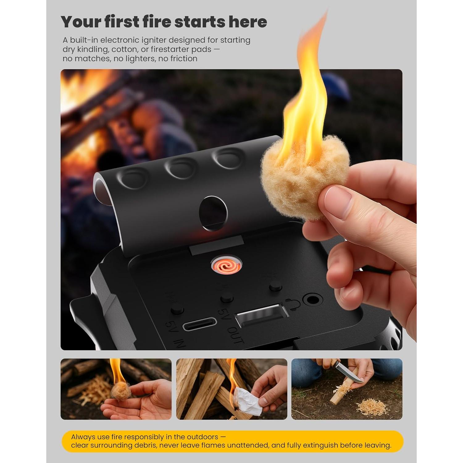 Radio Meteorológica de Emergencia PLOOHT con Batería 10000mAh