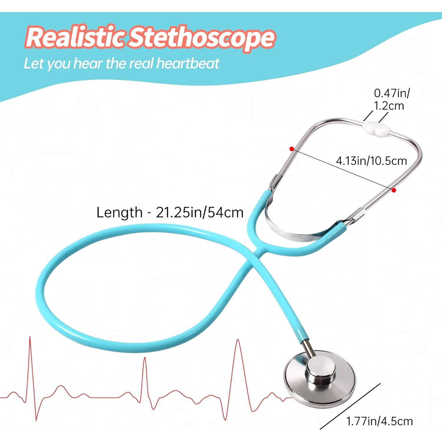 Kit de Doctor para Niños Phobby 8 Piezas con Estetoscopio